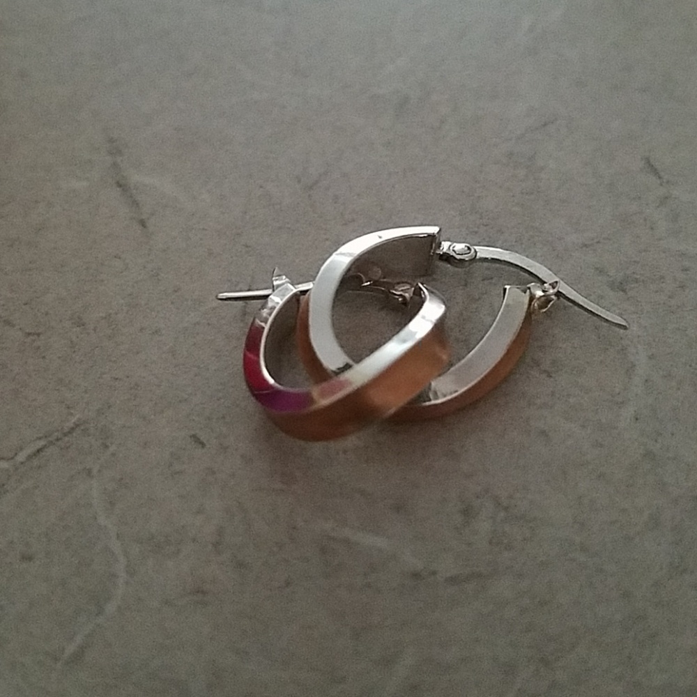 COPY - 14k White and Rose Gold  made in Italy